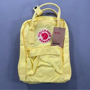 NWT Fjallraven Kanken Mini Backpack; "Corn" Yellow; Travel/Everyday/Casual